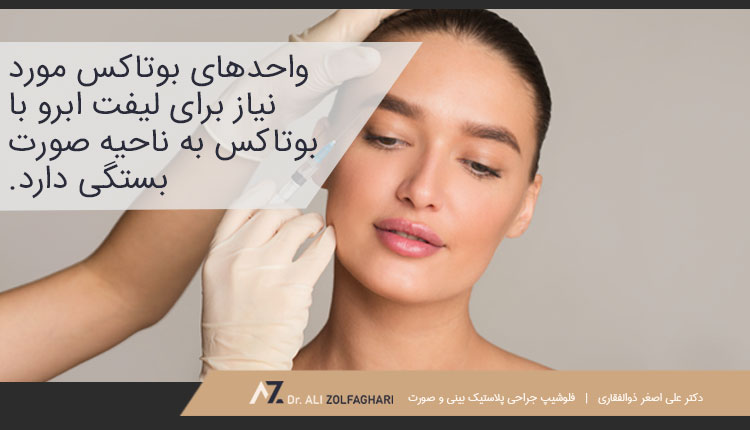 چند واحد بوتاکس برای لیفت ابرو نیاز است؟