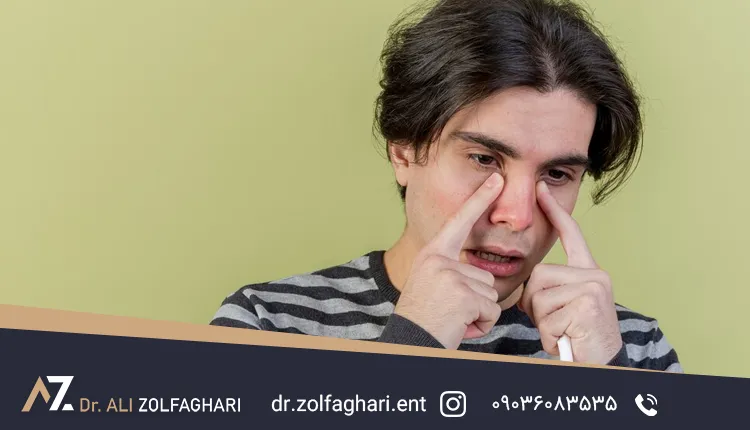 ضربه به بینی عمل شده