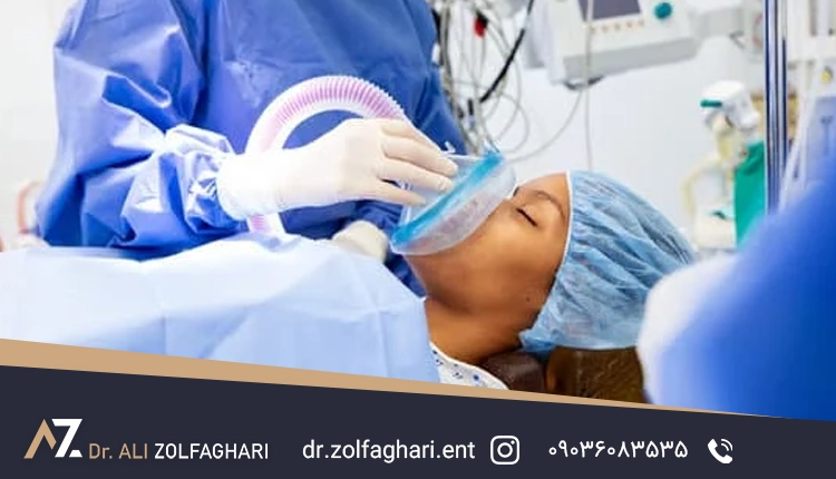 در جراحی پتوز از چه نوع بیهوشی استفاده می‌شود؟