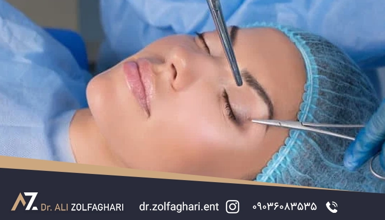درمان قطعی افتادگی پلک بالا با جراحی