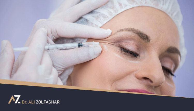 تزریق بوتاکس به گونه | رفع چین و چروک پوست گونه با تزریق بوتاکس