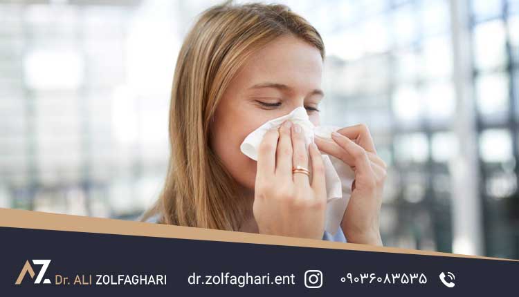 عارضه سرفه و عطسه بعد از عمل بینی