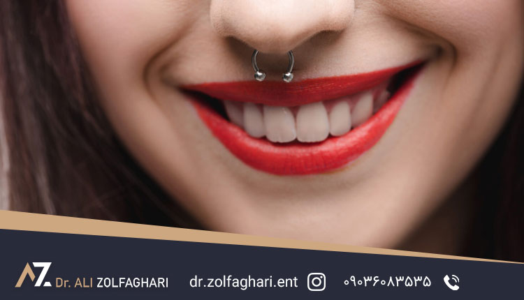 پیرسینگ بعد از جراحی زیبایی بینی