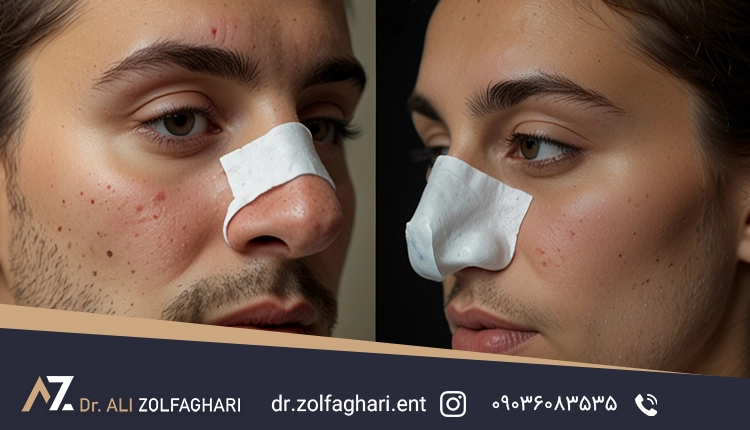 مراقبت از زخم‌های بعد از عمل رینوپلاستی