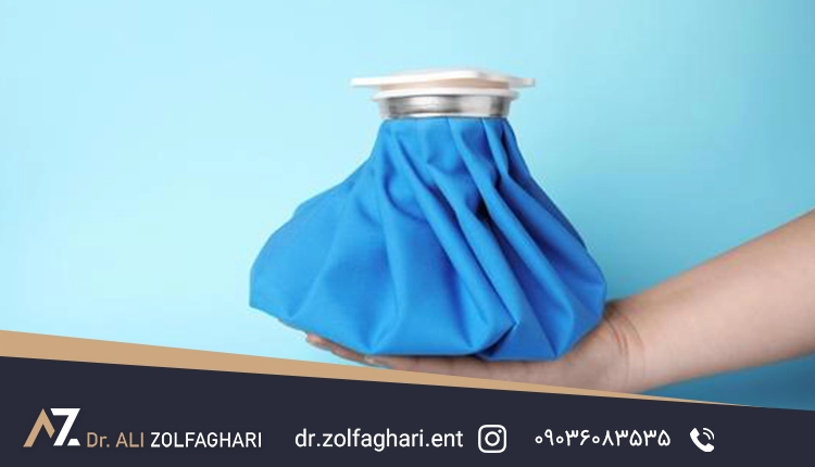 کمپرس سرد بعد از رینوپلاستی