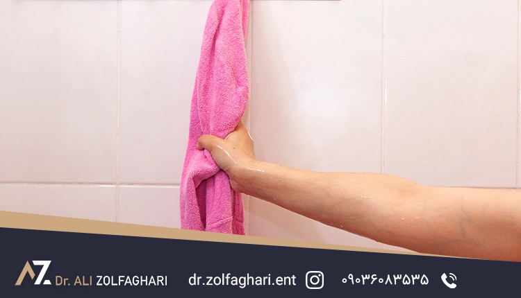 دوش گرفتن بعد از عمل رینوپلاستی