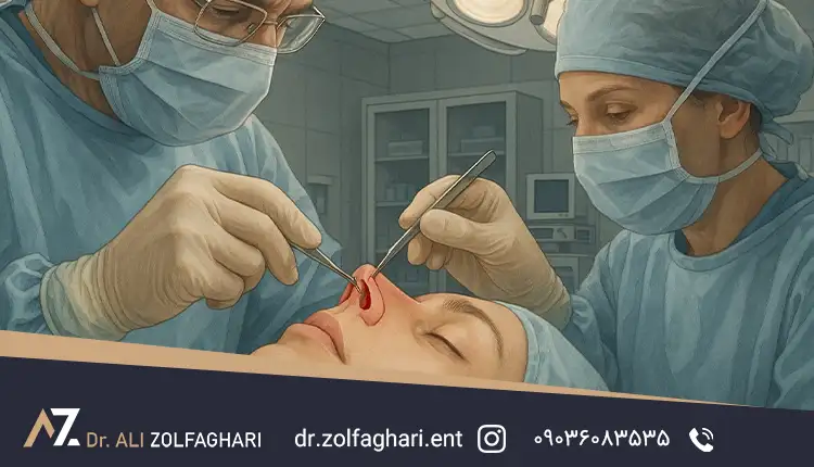 تفاوت جراحی بینی با تامپون و بدون تامپون