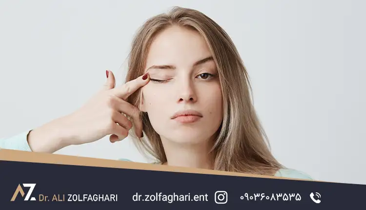 علل اکتسابی افتادگی پلک