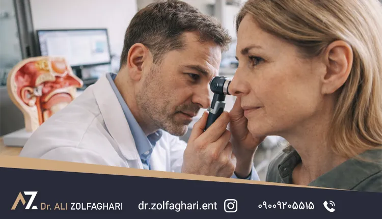 تشخیص مشکلات گوش مرتبط با انحراف بینی